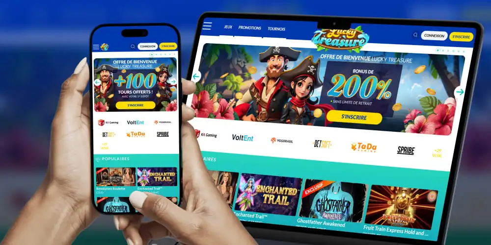 Commencez votre inscription sur Lucky Treasure