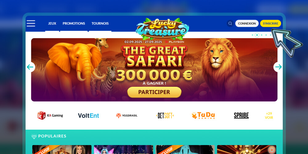 Cliquez sur « S'inscrire »